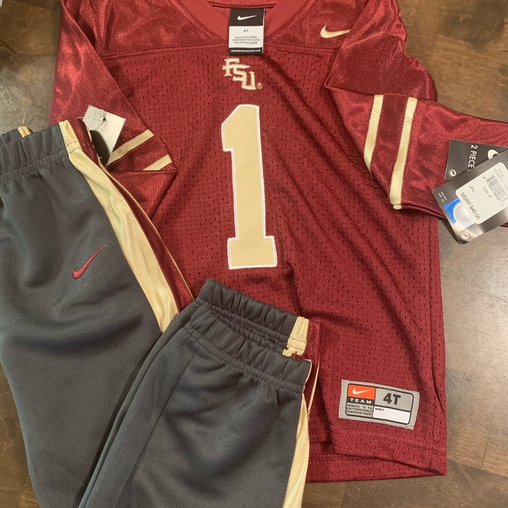 New Nike FSU Seminoles Jersey Set size 4T
